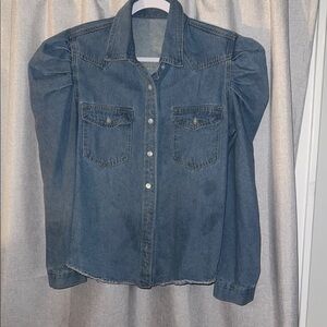 Denim Button-Up Shirt